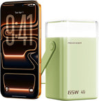 Portable Charger Power Bank, 65W Fast Charging 40000mAh Large Capacity Battery Pack with Digital Display & LED Ambient Light, Compatible with Laptop, iPhone, MacBook