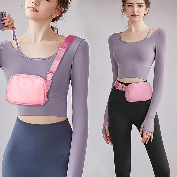Amazerbst Fanny Pack, Everywhere Belt Bag,40 Inch Adjustable Strap for Women and Men,Waterproof
