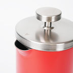 Stainless Steel Small French Press, 600ml Double Wall Insulated Coffee Maker Heat Resistant Non-Slip Handle, Portable Coffee Brewer for Home, Office, Camping, Single & Couple Daily Use