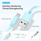 2 Pack [ Apple MFi Certified ]iPhone Charger 6ft,Long Lightning to USB Cable 6 Feet,Fast Apple Charging Cable Cord 6 Foot for iPhone 14/14 Max/13Pro Max/12Mini/11Pro/11/XS/XR/8/7/6s/iPad,Air Original