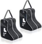 2 Pack Portable Boots Storage Bag, Black Shoe Bags for Storage and Travel Dust Proof Travel Shoe Bags for Packing (Medium)
