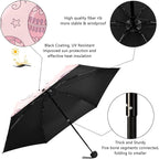 Cowboy Boots Pattern Umbrellas for Rain Windproof Small Folding Compact Mini Travel Umbrella for Purse Lightweight Portable Pocket for Women