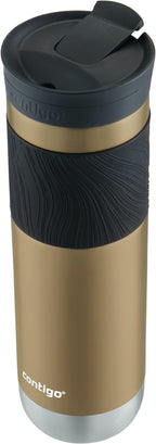 Contigo Byron 2.0 Stainless Steel Travel mug with Snapseal Lid and Grip, 24oz, Chardonnay, BPA Free and Leak Proof