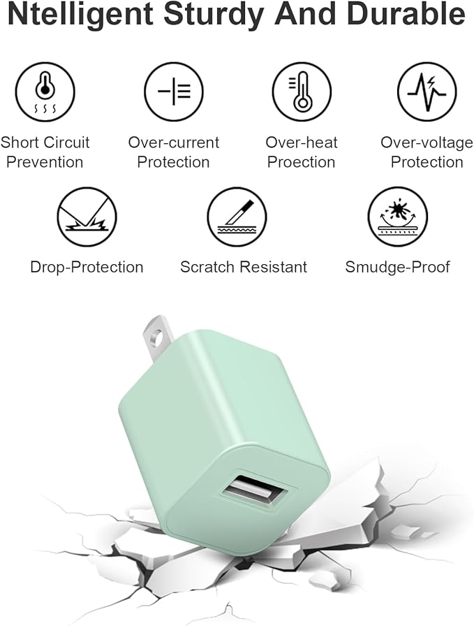 Fast Charger for Apple Watch Charger, Magnetic iWatch Charger to USB A Cable 3.3FT with USB A Wall Plug Adapter for Apple iWatch Series Ultra/10/9/8/7/6/SE/5/4/3/2 (Green)