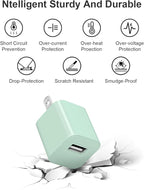 Fast Charger for Apple Watch Charger, Magnetic iWatch Charger to USB A Cable 3.3FT with USB A Wall Plug Adapter for Apple iWatch Series Ultra/10/9/8/7/6/SE/5/4/3/2 (Green)