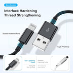 2 Pack [ Apple MFi Certified ]iPhone Charger 6ft,Long Lightning to USB Cable 6 Feet,Fast Apple Charging Cable Cord 6 Foot for iPhone 14/14 Max/13Pro Max/12Mini/11Pro/11/XS/XR/8/7/6s/iPad,Air Original