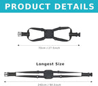 Travelkin Luggage Straps - Bungees for Suitcases, Add a Bag, Travel Bag Bungee Belt for Luggage Carry On (Black 2 Pack)