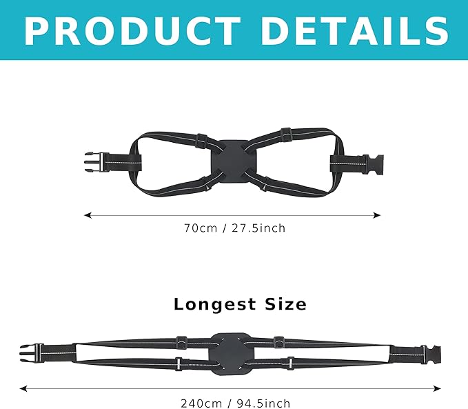 Travelkin Luggage Straps for Suitcases, Luggage Bungee Straps for Attaching Bags, Travel Essentials for Suitcases Add a Bag (Black)