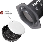 AeroPress Original Coffee and Espresso-style Maker, Barista Level Portable Coffee Maker with Chamber, Plunger, & Filters, Quick Coffee and Espresso Maker