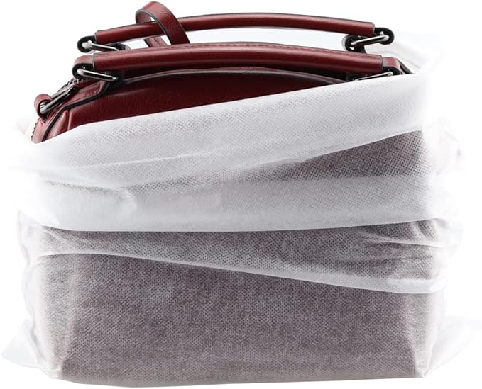 Travel Shoe Bags 10Pcs Non-woven Fabric Storage Bags Portable Dust Cover Pouch Packing Bags with Drawstring (Medium)