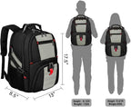 YOREPEK Large Backpack for Men, Extra Large Laptop Backpacks for Men Women, Water Resistant Travel Backpack Airline Approved Business Work Bag Fits 17 Inch Computer, Black
