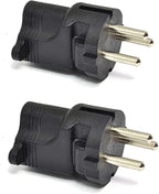 Ceptics Israel, Palestine SI 32 Travel Power Plug Adapter Accepts NEMA 5-15R - ETL Certified - Industrial Grade (IG-14-2PK)