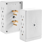 6-Outlet Wall Adapter, ETL Listed 3-Prong Grounded Side Access Power Strip, Indoor Use for Home, Office (1 Pack)