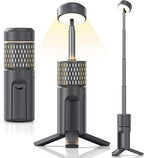 Telescopic Camping Lights,Rechargeable Camping Lantern,Portable Outdoor Tent Light,Hiking,Emergency,Fishing,Camping Essentials,IP54 Waterproof（Gray）