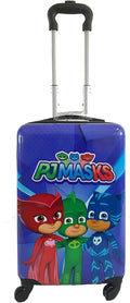 Fast Forward PJ Mask Suitcase for Kids, Luggage for Toddlers, 20 Inch Hard-Sided Tween Spinner Suitcase, PJ Masks Kids Carry-On Luggage with Wheels