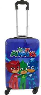 Fast Forward PJ Mask Suitcase for Kids, Luggage for Toddlers, 20 Inch Hard-Sided Tween Spinner Suitcase, PJ Masks Kids Carry-On Luggage with Wheels