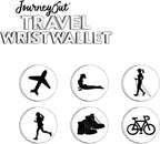Travel Wrist Wallet Pouch With Zipper Pocket For Cash, Cards, Money. Made For Travel, Running, Walking & Hiking - Maui Brown/Black