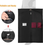 Syeeiex 72'' Long Dress Bags for Gowns, Garment Bags for Hanging Clothes, Dress Garment Bag, Garment Covers with Clear Window for Prom Dresses,Formal Gowns,Long Winter Coats,Evening Dress(3 Pack)