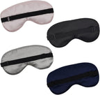 LERSVICVIL 4 Pack Eye Mask for Sleeping Silky Soft Satin Blindfold Adjustable Strap Night Eye Cover for Women Men