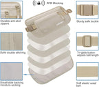 Money Belt for Travel Women and Men Slim Hidden Travel Wallet with RFID Blocking
