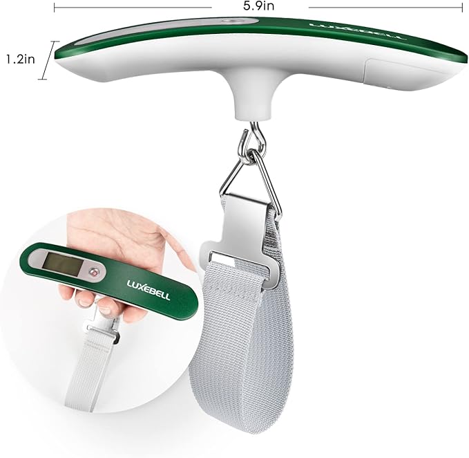 Digital Luggage Scale Vacation Travel Essentials Accessories Gifts for Traveler Portable Suitcase Handheld Weight Scale 110 lbs Hanging Baggage Travel Must Haves