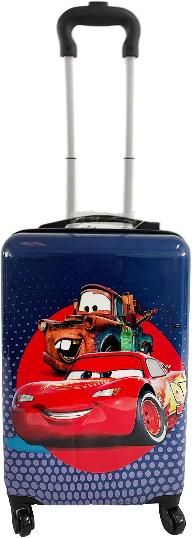 Fast Forward 20 Inches Pixar Car Suitcase For Kids- Carry-On Travel Trolley Hard Sided Spinner Kids Luggage