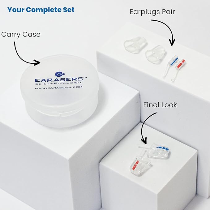 Earasers 26dB Noise Reducing Earplugs - Small