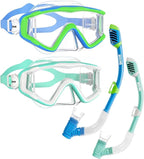 Aegend Snorkeling Gear for Adults Youth Kids, Snorkel Mask with Top Dry Valve - Panoramic View Anti-Leak and Anti-Fog with Mesh Bag for Snorkeling, Scuba Diving, Freediving & Swimming