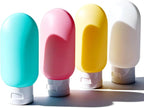 Travel Bottles for Toiletries: 4 Pack 2oz TSA Approved Travel Containers, BPA Free Leak-Proof Refillable Squeeze Bottles, Portable Travel Size Container for Shampoo Conditioner Lotion Body Wash