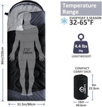 oaskys Camping Sleeping Bag - 3 Season Warm & Cool Weather - Summer Spring Fall Lightweight Waterproof for Adults Kids - Camping Gear Equipment, Traveling, and Outdoors