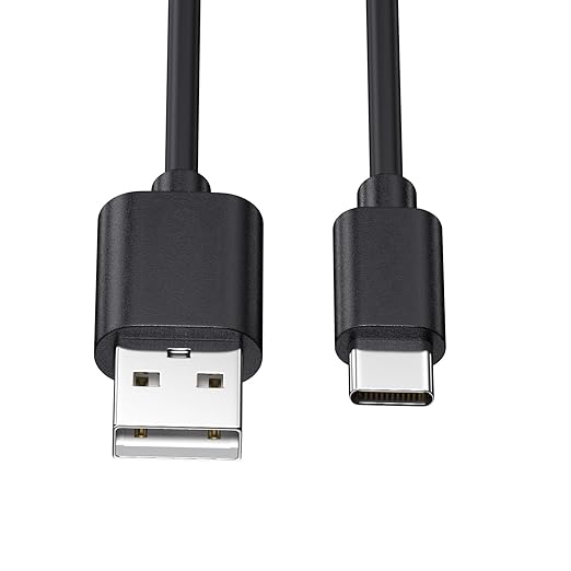 Smays USB to USB C Cable 3ft 5-Pack, Type C Phone Charger Cord Bulk, Black