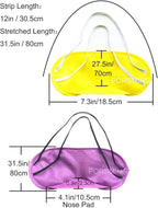 Eye Mask Sleep Masks Pack of 36 PorsMing Sleeping Mask Blindfold Eye Cover Team Building Games Party with Nose Pad and Adjustable Strap for Women Men Kids 4 Layers Colors (18 Color 36 Pieces)