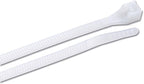 Gardner Bender 45-312 Cable Ties, 11 inch, 75 lb tensile, Electrical Wire and Cord Management, Nylon Zip Tie, 12 pk, Natural