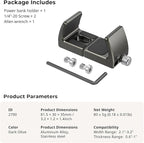 SMALLRIG Power Bank Holder, Power Bank Clamp Mount for Camera, Compatible with Width Range 2.1"–3.3" and Thickness Range 0.6"–1" Power Banks2790 (Pack of 2)