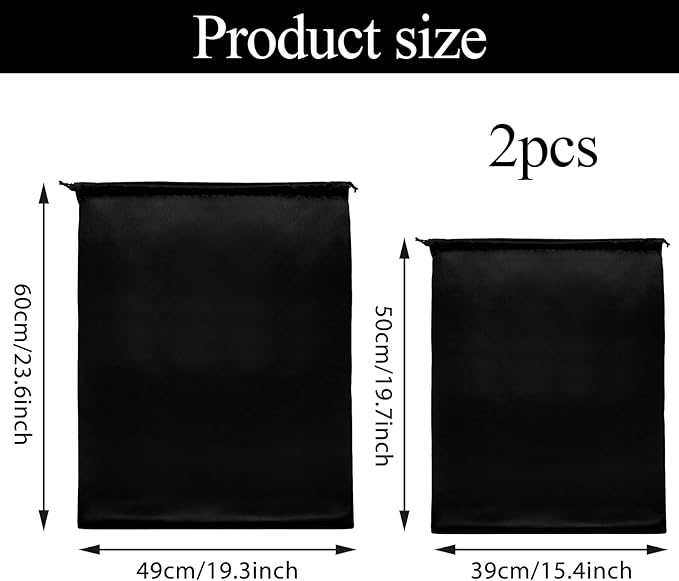 2 Pcs Dust Bags for Purses, Purse Dust Bags Shoe Storage Bag with Drawstring Closure for Handbags, Purses, Shoes, and Boots