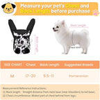 Inspack Dog Backpack Carrier/Cat Carrier, Adjustable Pet Front Carriers Travel Bag for Puppy Medium Dogs, Legs Out, Soft Ventilated Doggie Chest Carry Backpacks for Hiking/Camping, 4-7 lbs, Cow Print