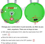 Forge Quality TSA Approved Luggage Locks for Travel Accessories, Suitcase, Pelican case, Ammo Boxes, Set Your own Combination, Zinc Alloy Body-Cable Green 2 Locks