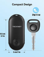 TECKNET Personal Safety Alarm, Rechargeable Personal Alarms for Women, 130dB Self Defense Keychain Alarm with Extra Loud Siren & Strobe Light , Gift for Women, College Girls, Teenagers, Seniors(Black)