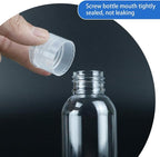OUNONA 6pcs 120ml Flip-top Travel Bottles Refillable Toiletries Containers for Shampoo Lotion Cosmetic Dispenser Lightweight Portable