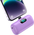Feob Small Portable Charger for iPhone,Upgraded 5000mAh PD Fast Charging Power Bank,Mini Battery Pack Backup Charger Compatible with iPhone 14/14 Pro Max/13/13 Pro/12 Pro/11/XS/XR/X/8/7/6-Purple
