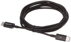 Amazon Basics USB-C to USB-C 2.0 Fast Charging Cable, 480Mbps Data Transfer Speed, USB-IF Certified, for Apple iPhone 16/15, iPad, Samsung Galaxy, Tablets, Laptops, 6 Foot, Black (Pack of 2)
