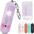 Personal Safety Alarm - Waterproof Rechargeable Security Alarm - 140dB Extra Loud Siren & Strobe Light - Self Defense Keychain - Gift for Women, Teenagers, College Girls, Seniors(Wisteria)