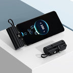 Mini power bank 5500mAh Portable Power Bank,Dual USB-C ports Cell Phone Power Charger, LCD LED Display Battery Compatible with iPhone17/16/15 plus/15 pro/15 pro Max/Android phone/Samsung/Moto/LG etc