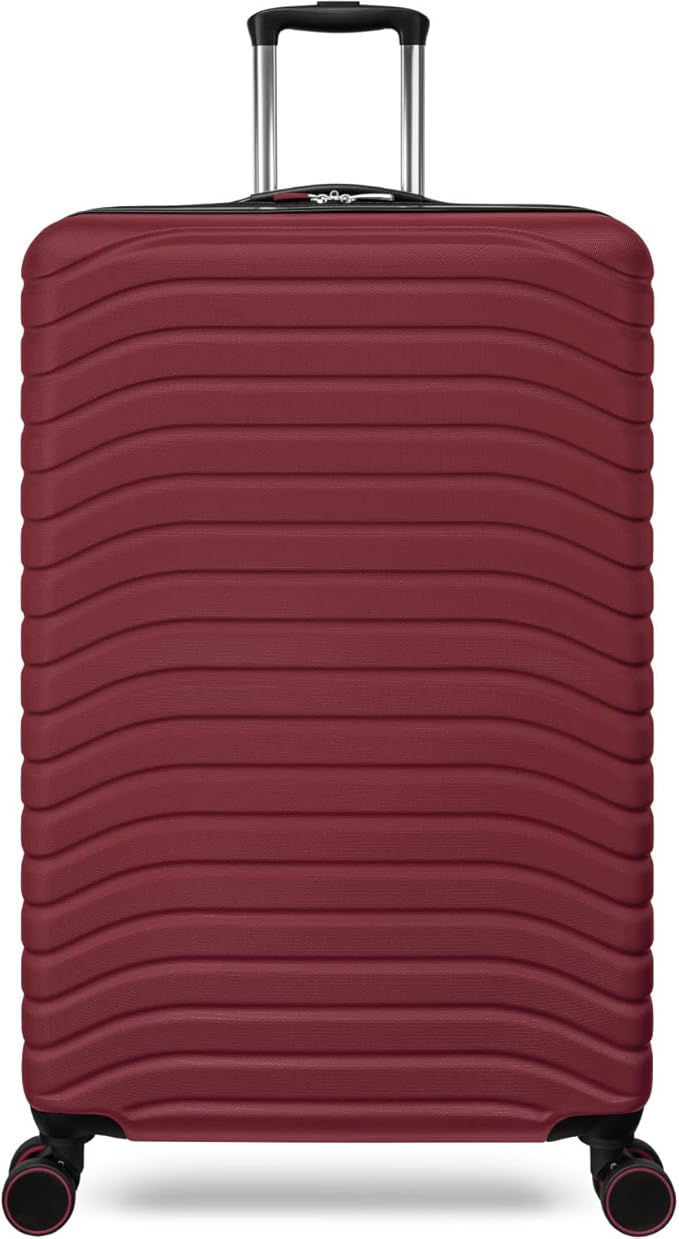 Everest Expandable Hardsided Spinner (Wine, 28-Inch Checked Large)