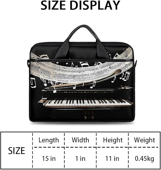 Laptop Shoulder Bag for Women Men, Waterproof Computer Case Messenger Bag Briefcase for Business Office Travel
