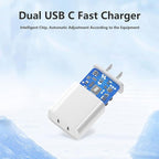 USB C Charger Block for Apple iPhone Air 17 16 15 14 13 12 11 Pro Max, 20W USBC Fast Charging Cube Plug Brick for Apple Watch iPhone iPad Airpods and More, 1Pack 2C USB-C Power Adapter, White