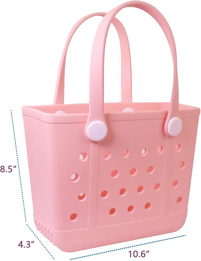 Lightweight Extra large Rubber Beach Bag Small mini Tote Bag for Gym Waterproof medium Open Handbag for Pool Sports