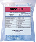 First Aid Kit Refill - 200 Piece - Extra Replacement Supplies for First Aid Kits, Loose Packed Restock Supply Pack