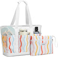 G4Free Beach Bag,Waterproof Beach Tote Pool Bags for Women,Compatible with Cup,Foldable for Weekender Travel