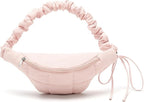 WESTBRONCO Puffer Fanny Packs for Women Small Crossbody Sling Bag, Nylon Quilted Belt Bag for Travel Hiking Running Waist Bag with Adjustable Strap